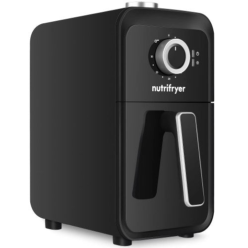 NUTRIFRYER 4QT Air Fryer, 1400W Small Compact Airfryer with Non-Stick Basket, 50PCS Parchment Paper Liners, Recipe Instructions NUTRIFRYER 4QT Air Fryer, 1400W Small Compact Airfryer with Non-Stick Basket, 50PCS Parchment Paper Liners, Recipe Instructions